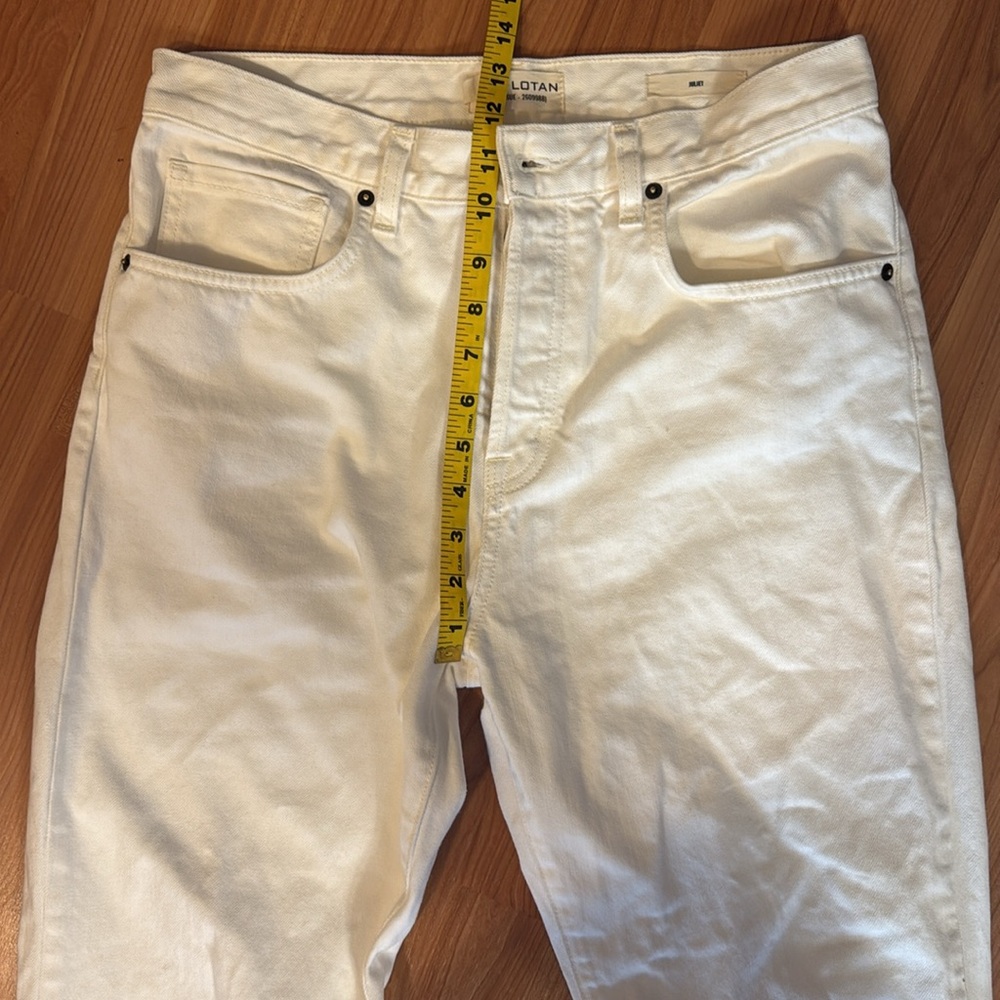 Nili Lotan Juliet Women's White (cream) Jeans, size 29. **hemmed** - Picture 9 of 12
